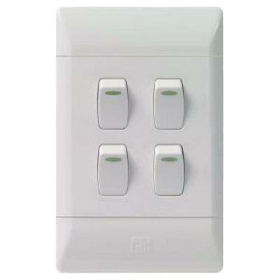 CBI 4 Lever 2X4 Light Switch