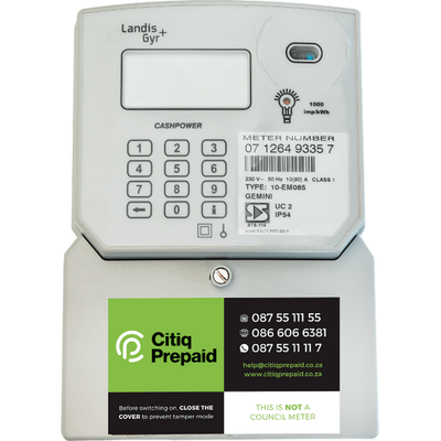 Single Phase Gemini Prepaid Meter