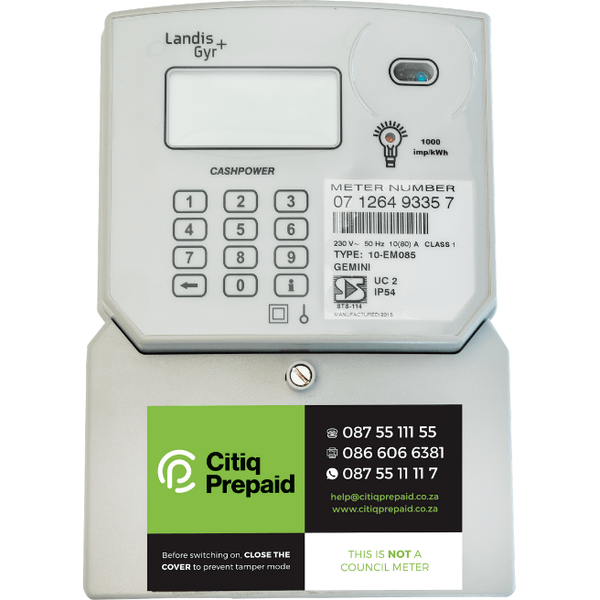 Single Phase Gemini Prepaid Meter