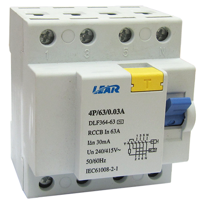 Lear Din Earth Leakage 3P 63A