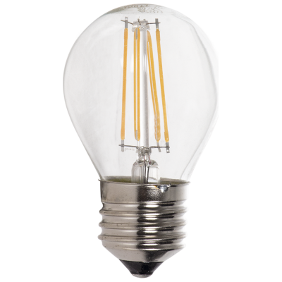 Led 4W E27 G45 CW Amber Bulb