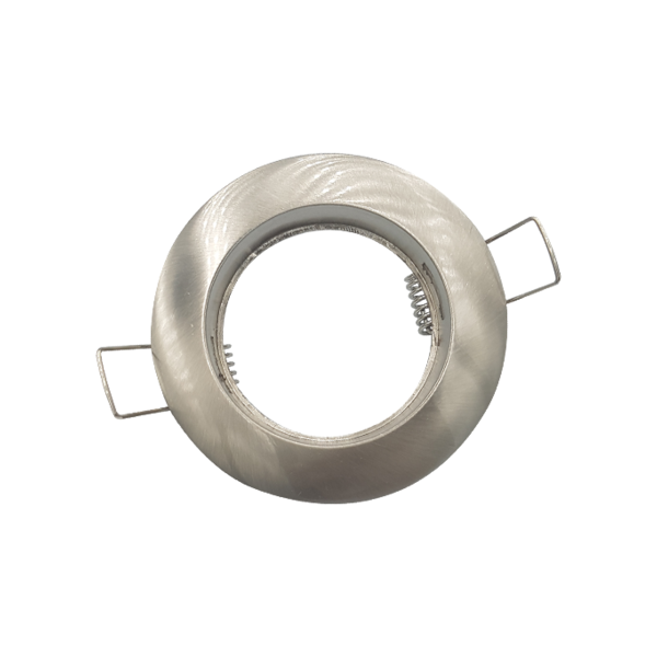 Satin Chrome Round Steel Downlighter