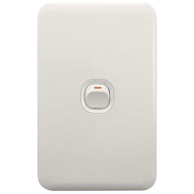 Lear 1 Lever Light Switch White