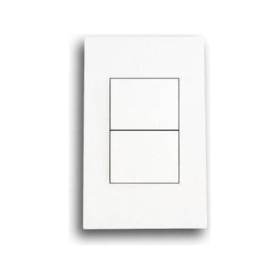 Matrix 2 Lever Wide Light Switch White