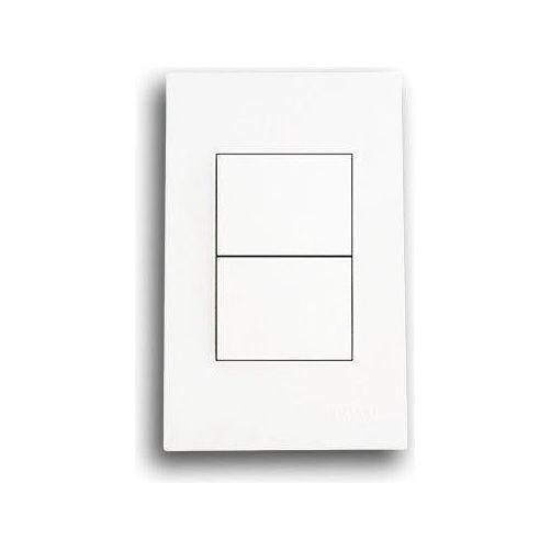 Matrix 2 Lever Wide Light Switch White