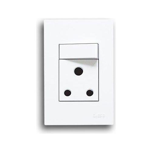 Matrix Single Plug Vertical 4X2 White