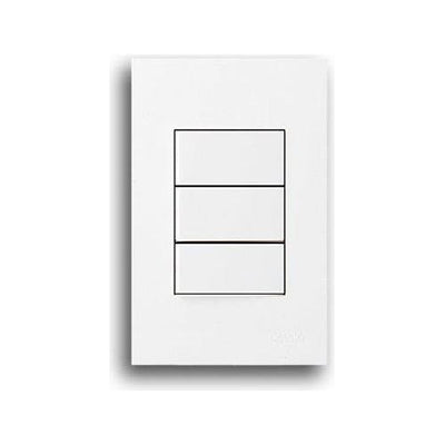 Matrix 3 Lever Light Switch White