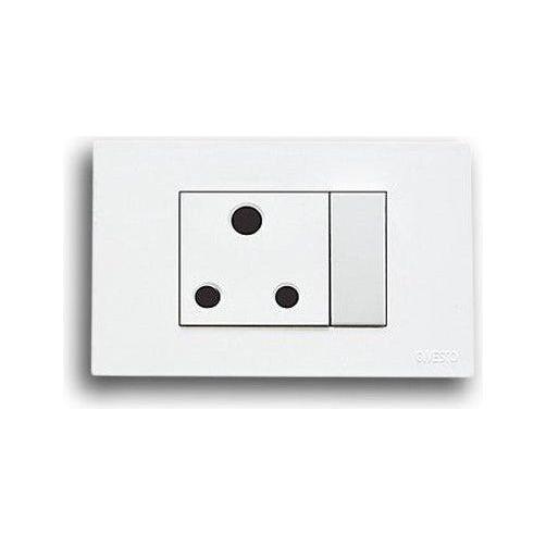 Matrix Single Plug Vertical 4X4 White
