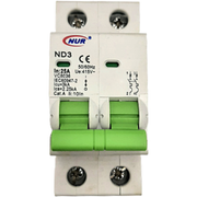 NUR Din Circuit Breaker 2P 3KA 25A
