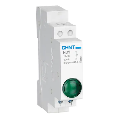 Din Rail Pilot Light - Green