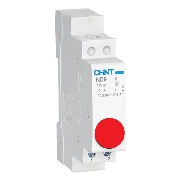 Din Rail Pilot Light - Red
