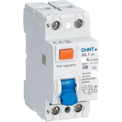 Earth Leakage Din 1P 6KA NO O/L 25AChint