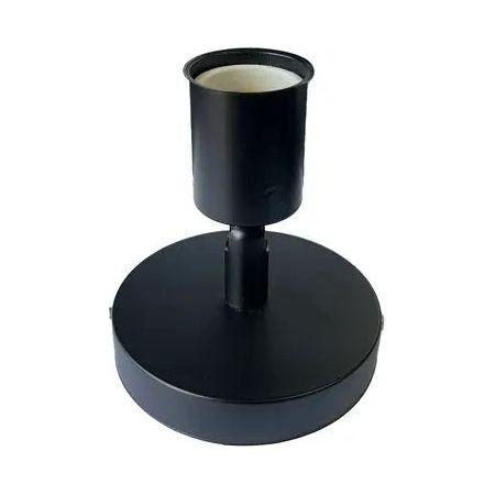 Lamp Holder Base Mount Adj Black E27