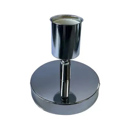 Lamp Holder Base Mount Adj Silver E27