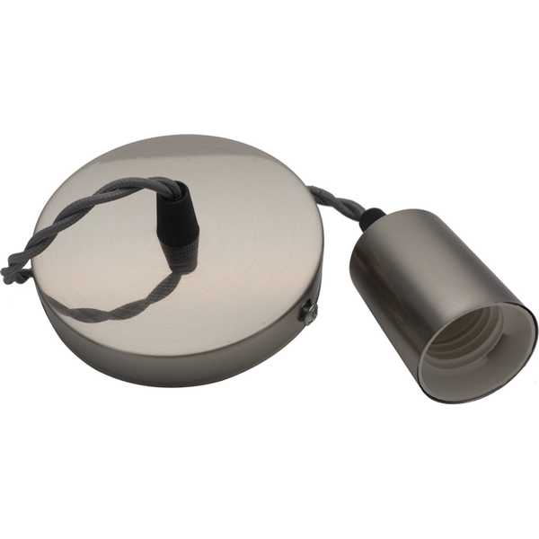 Twisted Pendant Cord - Gun Metal