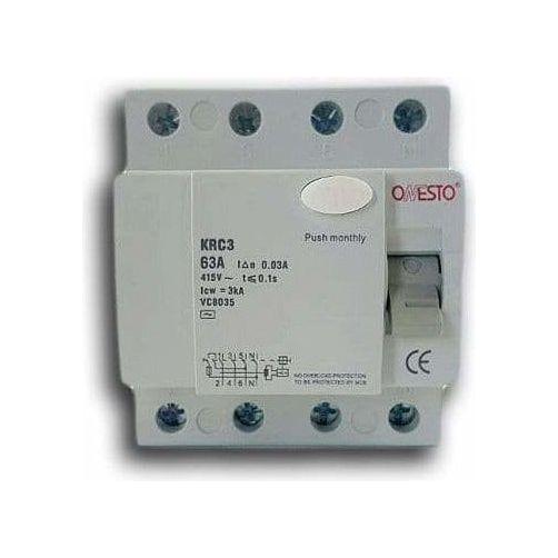 Onesto Din Earth Leakage 3P 63A