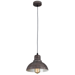 1 Light Metal Rust Pendant