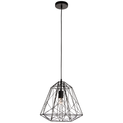 Cage Pendant Light Black
