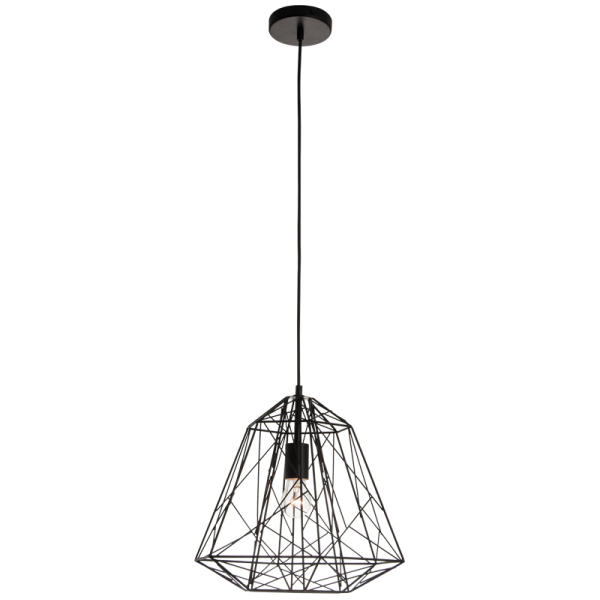 Cage Pendant Light Black