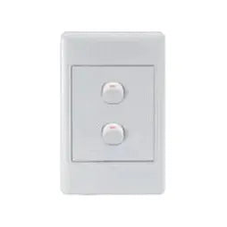Redisson 4x2 2 Lever Light Switch White