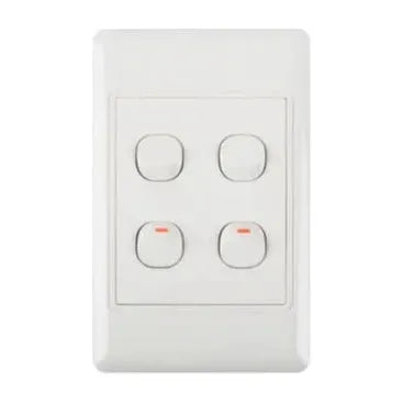 Redisson 4x2 4 Lever Light Switch