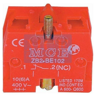 Red Auxiliary Contact Block N/C