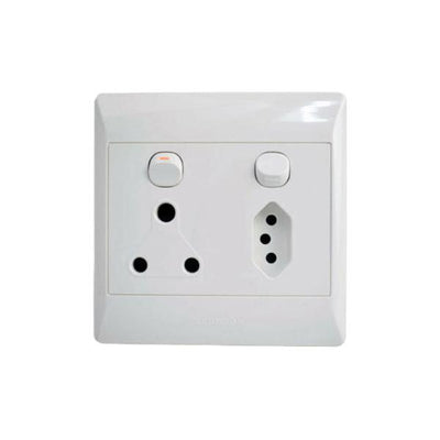 Redisson Wall Socket 1X16A 1XEuro16A 4X4