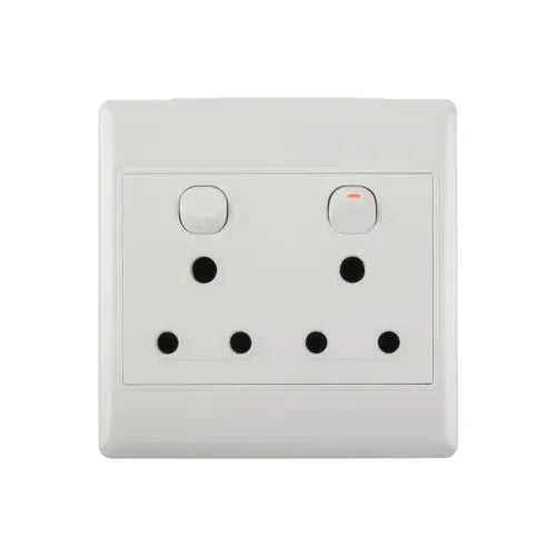 Redisson 4x4 Double Wall Plug White