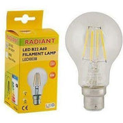 Radiant LED Filament 6W B22 Warm White