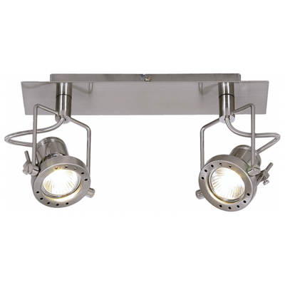 2 Light Chrome Tiltable Spot Light