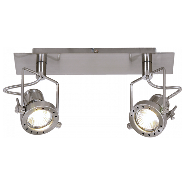 2 Light Chrome Tiltable Spot Light