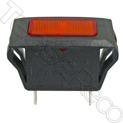 Neon Indicator - Amber lens/Black Body