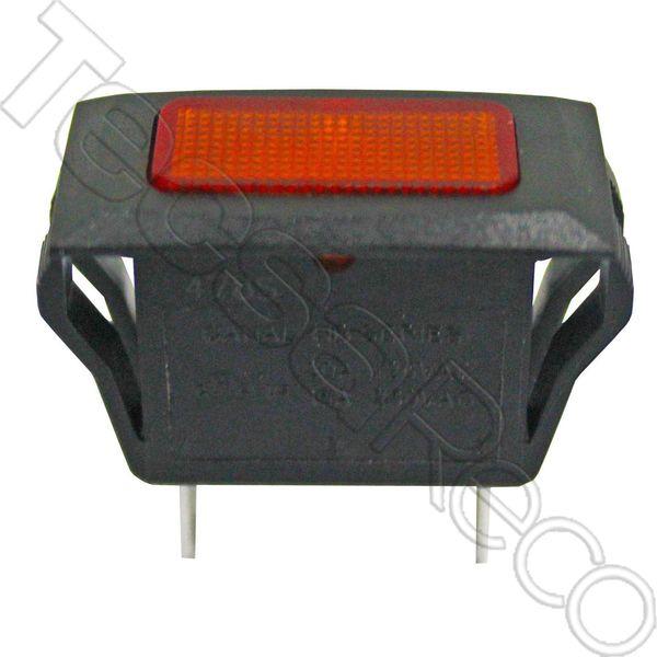 Neon Indicator - Amber lens/Black Body