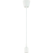 Ausma Pendant with E27 Lampholder White