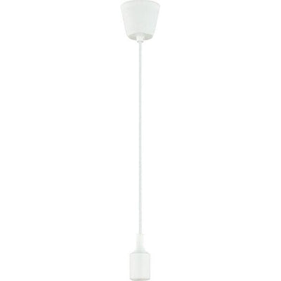 Ausma Pendant with E27 Lampholder White