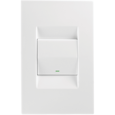 Topaz 1 Lever Light Switch White