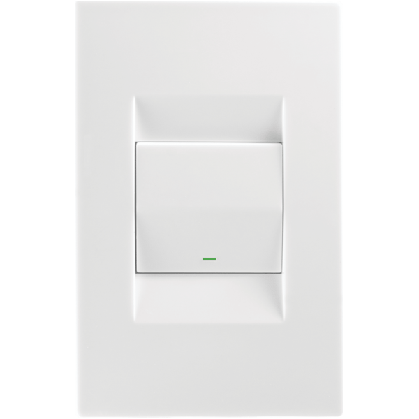 Topaz 1 Lever Light Switch White