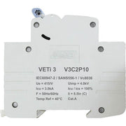 Veti Din Rail Circuit Breaker 2P 3K 10A
