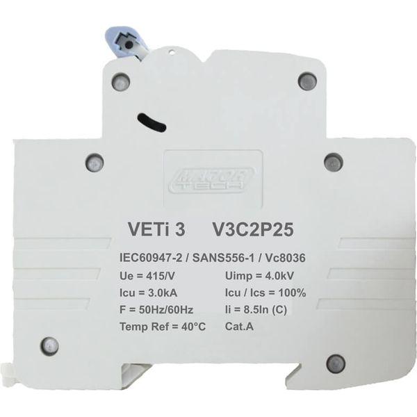 Veti Din Rail Circuit Breaker 2P 3K 25A