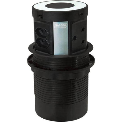 Powerdock 2x16A 4xEuro 2xUSBA 2xUSBC MT