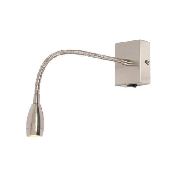 Led Satin Chrome Wall Light