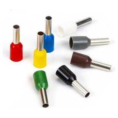 Bootlace Ferrule 2.5mm Grey 100PK