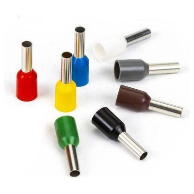 Bootlace Ferrule 4mm Orange 100PK