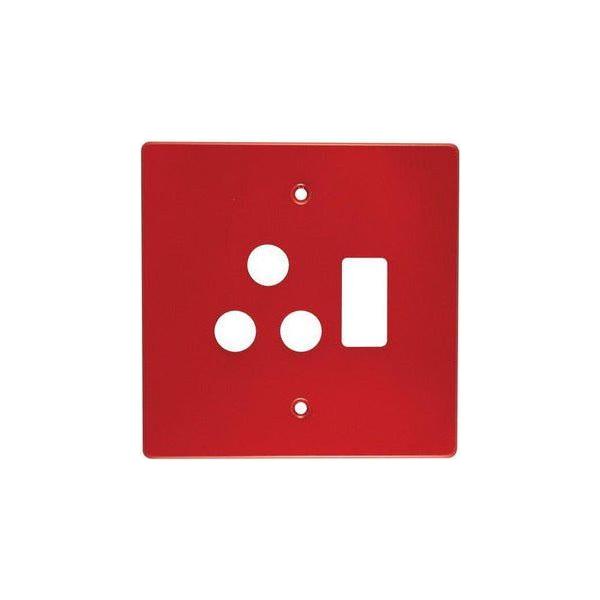 Crabtree Dedicated Sin Plug Cov 4X4 Red