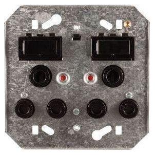 Crabtree Dedicated Double Plug 4X4 Black