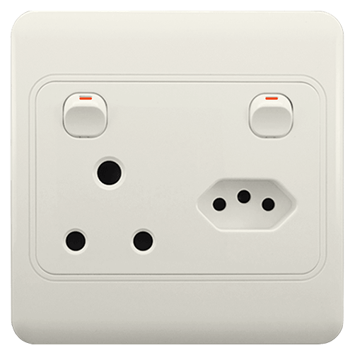 Lear Combination Plug 4X4 White