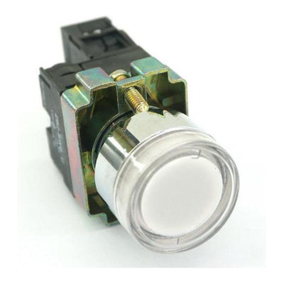 22mm White Illuminated Pushbutton