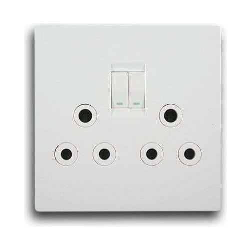 Topaz Double Plug 4X4 White