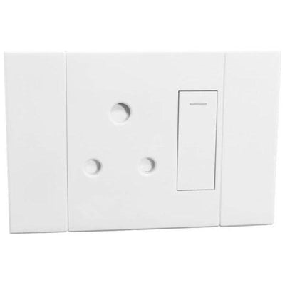Veti 2 Single Plug 2X4 White
