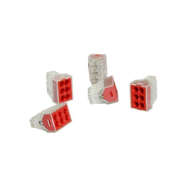 Transparent 6 Pole Terminal Block